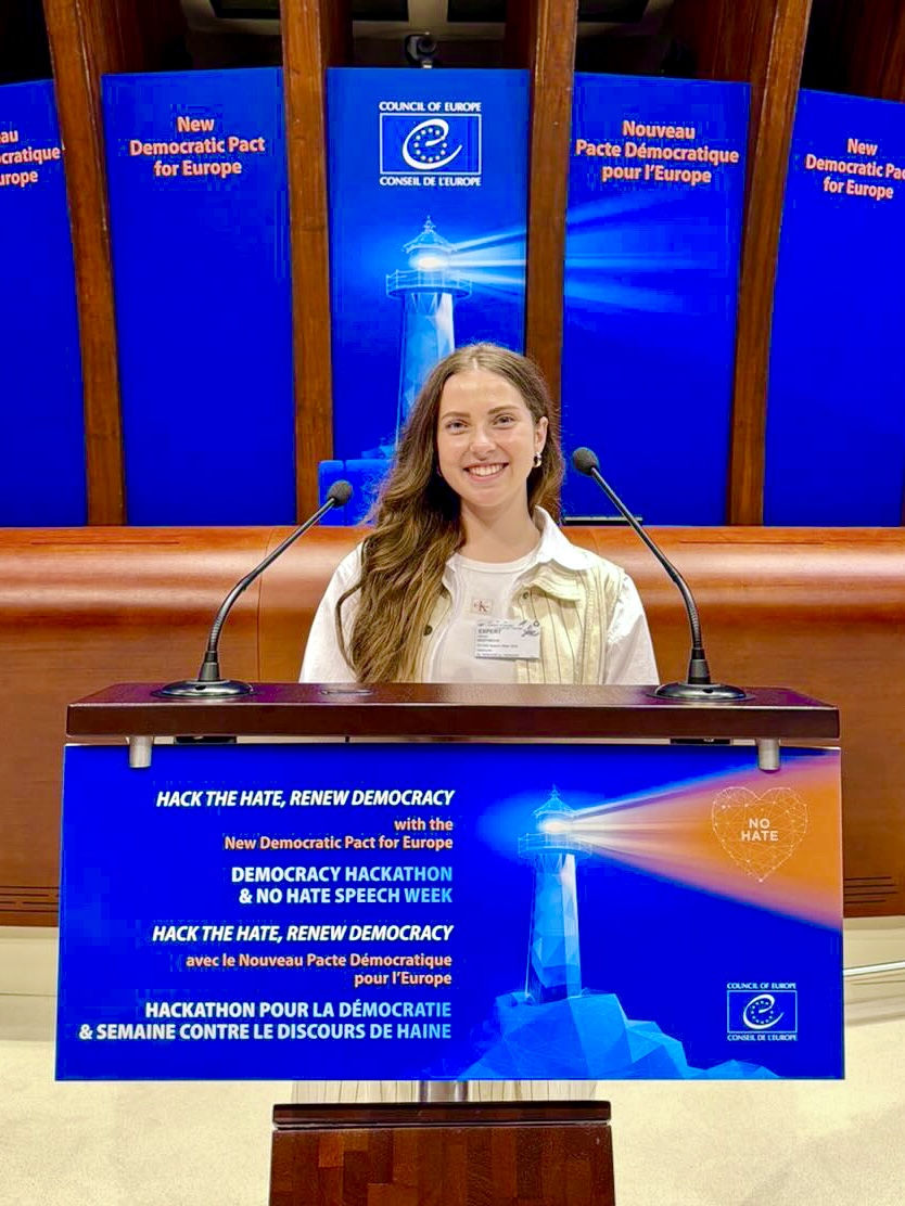 Karīna at Council of Europe event in Strasbourg